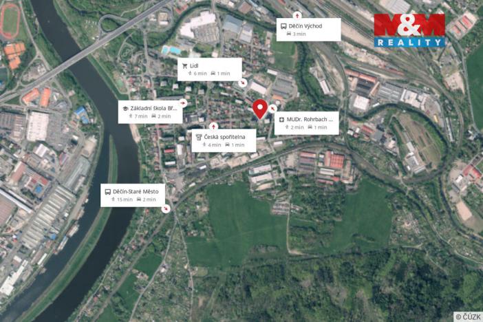 Prodej bytu 2+1, Děčín, Žerotínova, 61 m2