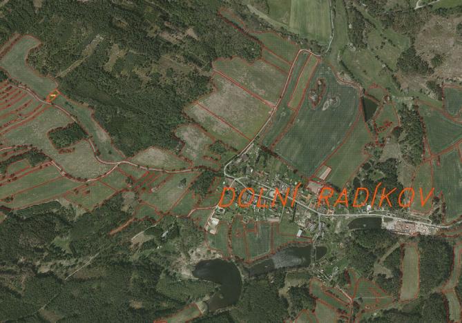 Prodej pozemku, Český Rudolec - Radíkov, 938 m2