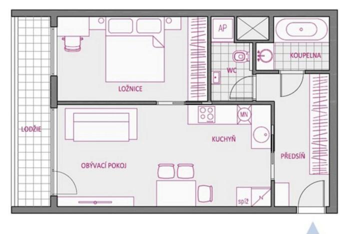 Prodej bytu 1+1, Praha - Stodůlky, Archeologická, 46 m2