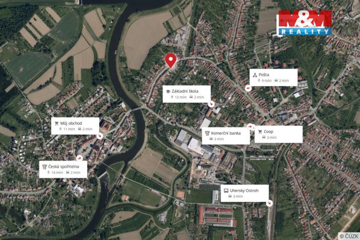 Prodej rodinného domu, Uherský Ostroh - Ostrožské Předměstí, Rybáře, 112 m2