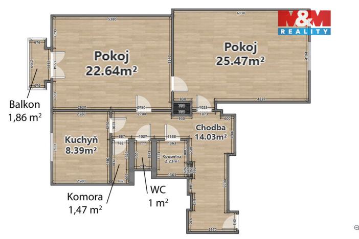 Prodej bytu 2+1, Plzeň - Východní Předměstí, Francouzská třída, 75 m2