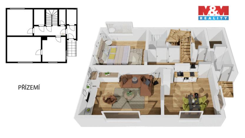 Prodej rodinného domu, Vlašim, Dvořákova, 155 m2