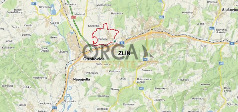 Prodej louky, Tečovice, 154 m2