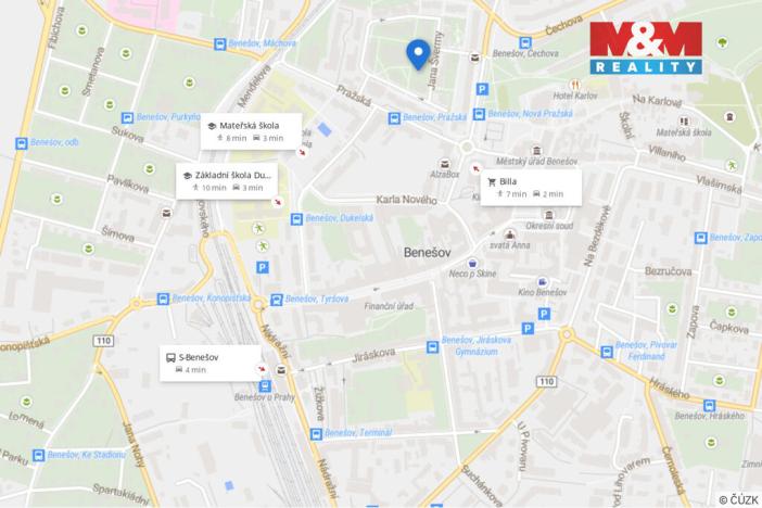 Pronájem bytu 2+1, Benešov, Jana Švermy, 42 m2