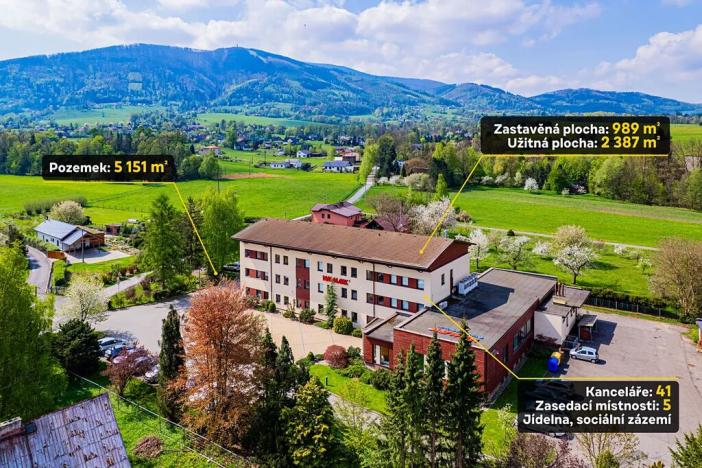 Prodej kanceláře, Třinec, 2388 m2