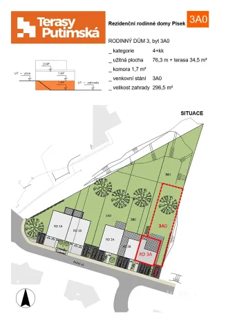Prodej bytu 4+kk, Písek, Dolní, 76 m2