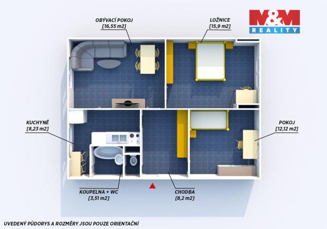 Prodej bytu 3+1, Plzeň, Nad Dalmatinkou, 66 m2