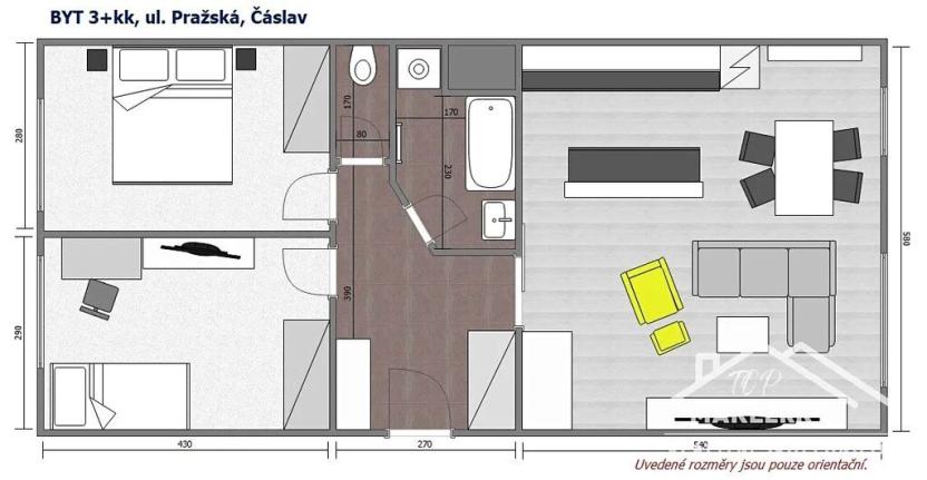 Prodej bytu 3+kk, Čáslav, Pražská, 71 m2