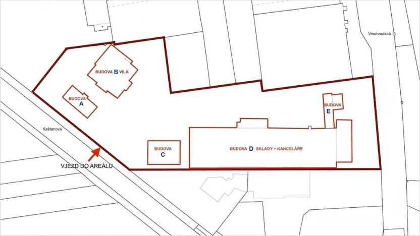 Prodej skladu, Brno, Kaštanová, 1806 m2