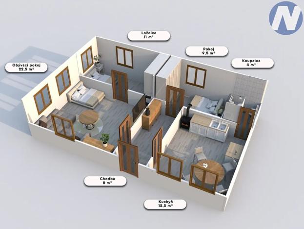 Prodej rodinného domu, Vimperk, 70 m2