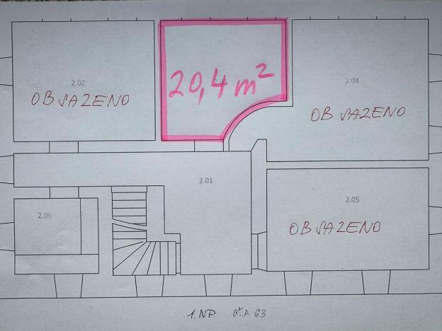 Pronájem kanceláře, Smržovka, Na Kopečku, 20 m2