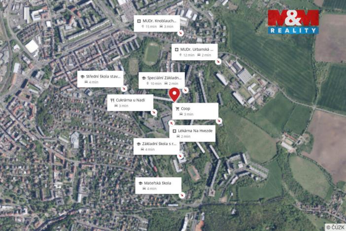 Prodej bytu 2+kk, Teplice - Trnovany, Antonína Sochora, 40 m2