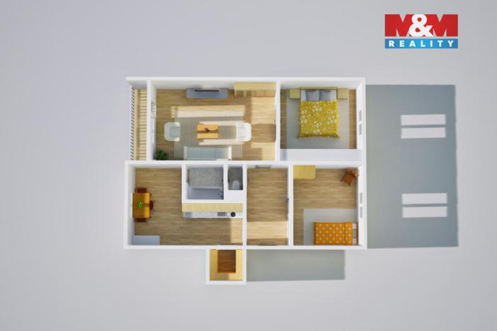 Prodej bytu 3+1, Ústí nad Labem - Neštěmice, Seifertova, 61 m2