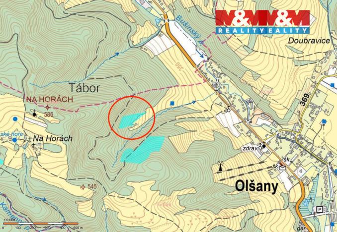 Prodej lesa, Olšany, 8828 m2