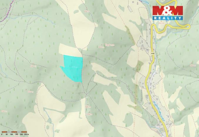 Prodej lesa, Bratrušov, 19245 m2