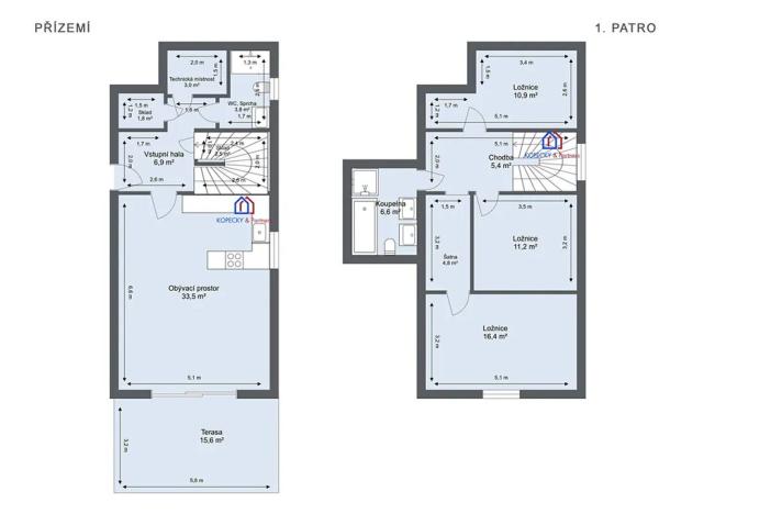 Prodej bytu 4+kk, Praha - Běchovice, Otakara Vrby, 114 m2