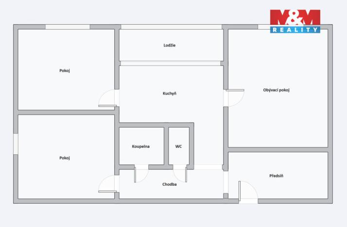 Prodej bytu 3+1, Karlovy Vary, U Koupaliště, 70 m2