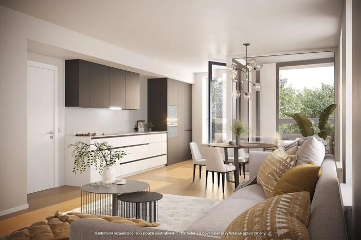 Prodej bytu 2+kk, Praha - Hlubočepy, Wassermannova, 41 m2