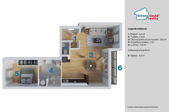 Prodej bytu 2+kk, Praha - Smíchov, Klicperova, 60 m2
