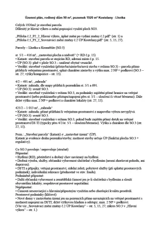 Prodej pozemku pro bydlení, Kostelany, 1920 m2
