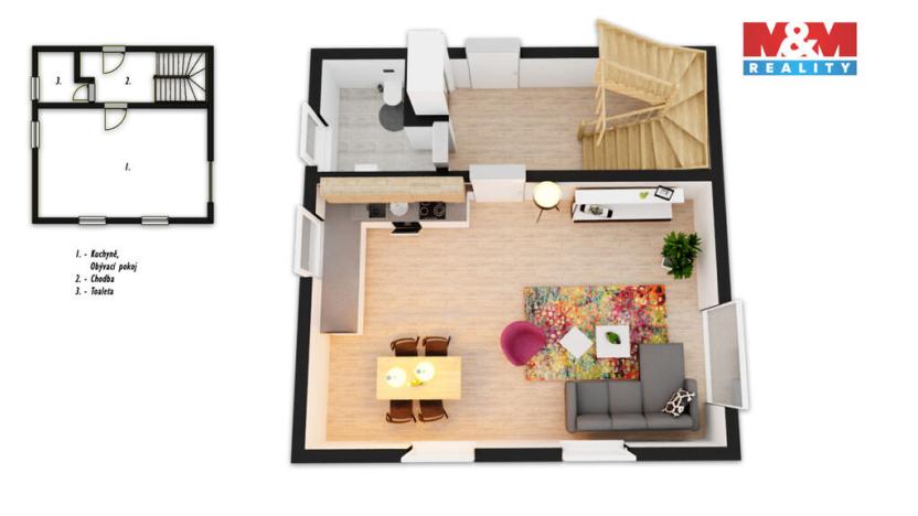 Prodej rodinného domu, Horoměřice, Třešňovka, 103 m2