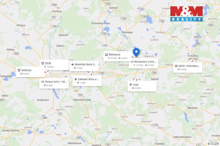 Prodej pozemku pro bydlení, Štětkovice - Sedlečko, 1312 m2