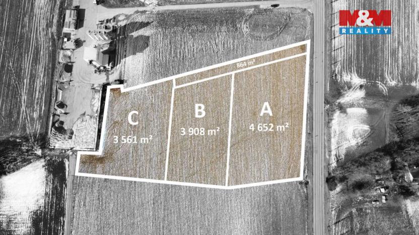 Prodej komerčního pozemku, Vojkovice, 3908 m2
