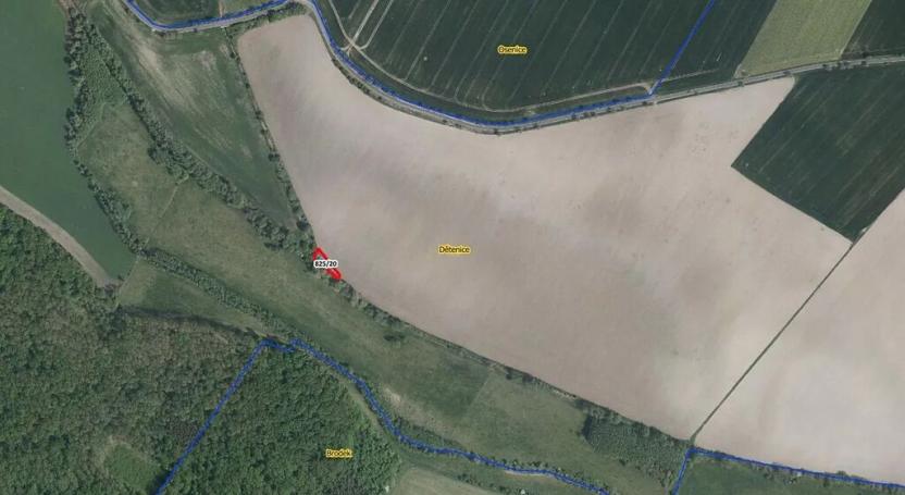 Prodej pole, Dětenice, 439 m2