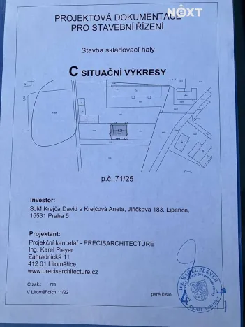 Prodej komerčního pozemku, Mlékojedy, 1000 m2