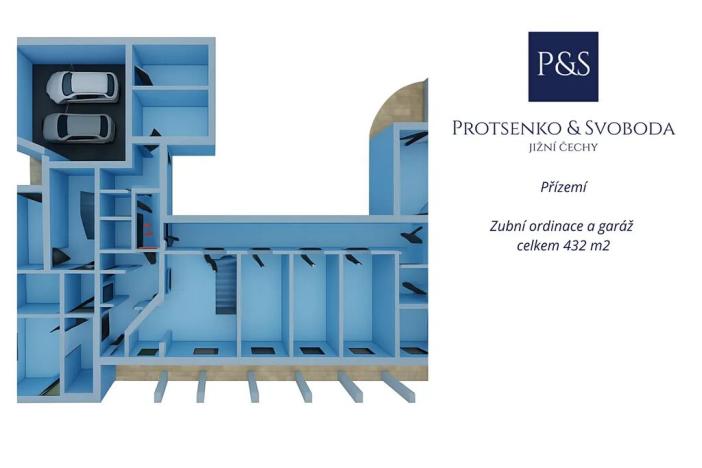 Prodej ordinace, Bechyně, Čechova, 660 m2