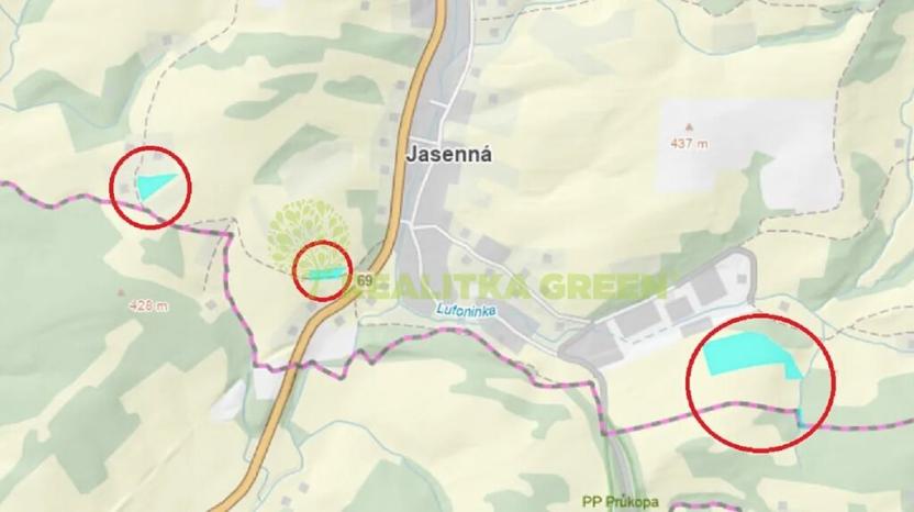 Prodej louky, Jasenná, 29430 m2