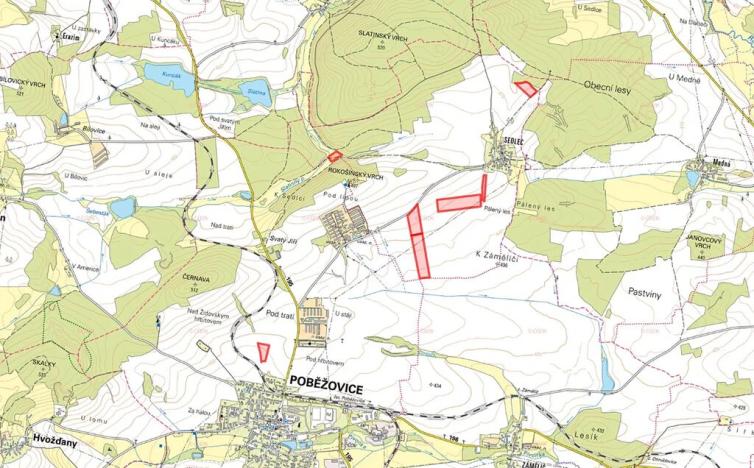 Prodej podílu pole, Poběžovice, 64029 m2