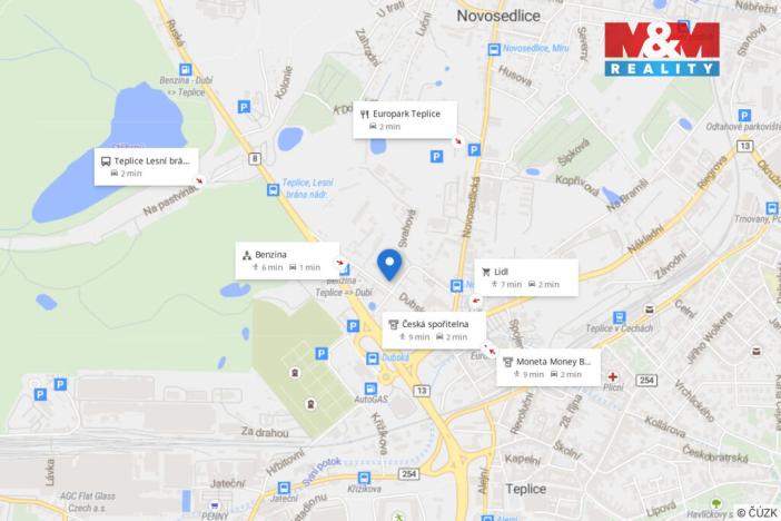 Pronájem kanceláře, Teplice, Dubská, 460 m2