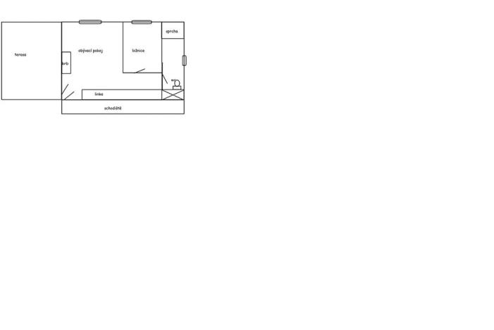 Pronájem bytu 2+kk, Teplice, Drážní, 51 m2