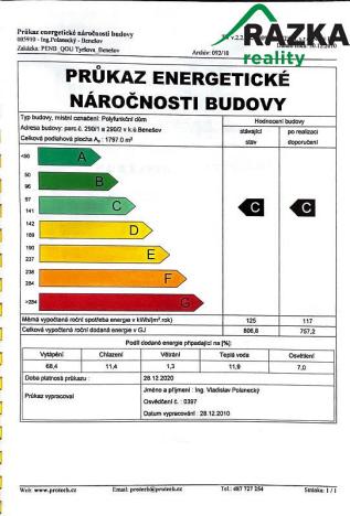 Prodej bytu 3+kk, Benešov, Tyršova, 124 m2
