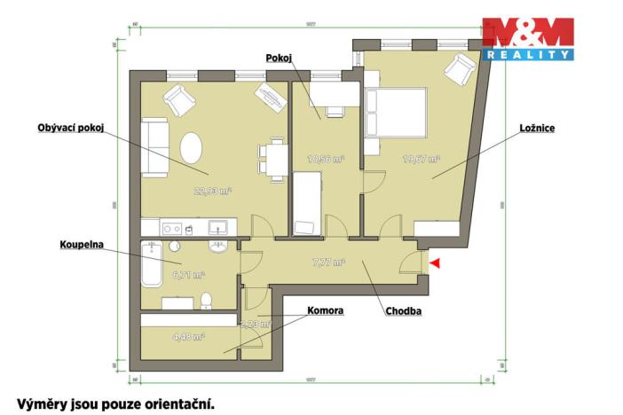 Prodej kanceláře, Karlovy Vary, Zámecký vrch, 72 m2
