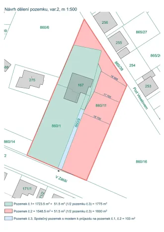 Prodej pozemku, Družec, V Zátiší, 1655 m2