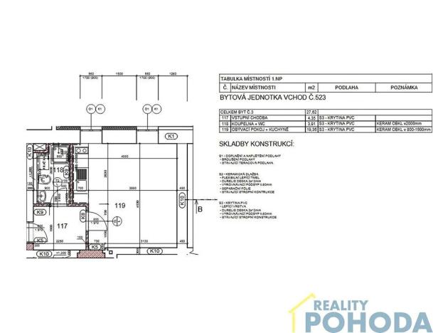 Prodej bytu 1+kk, Choceň, Peliny, 28 m2