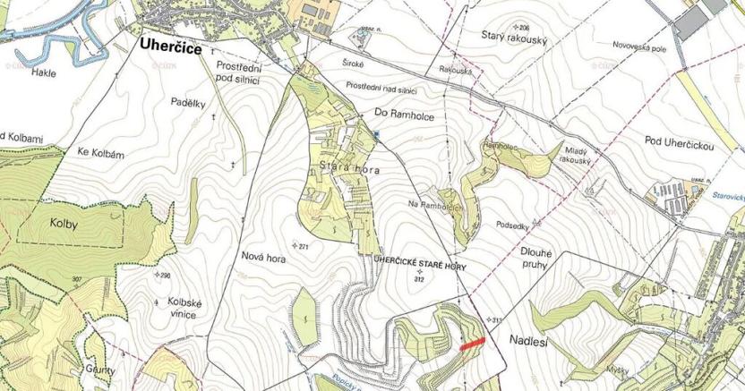 Prodej sadu/vinice, Uherčice, 2564 m2