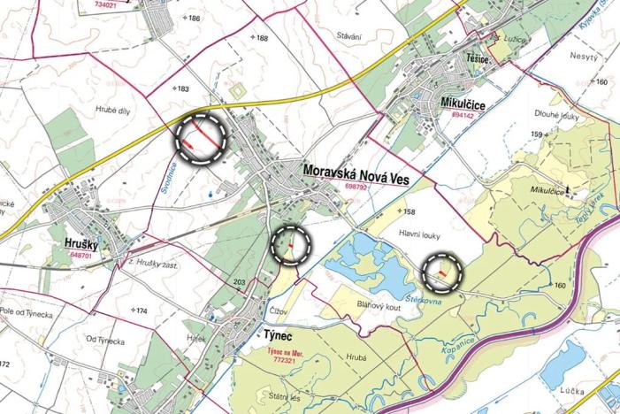 Prodej pole, Moravská Nová Ves, 5711 m2