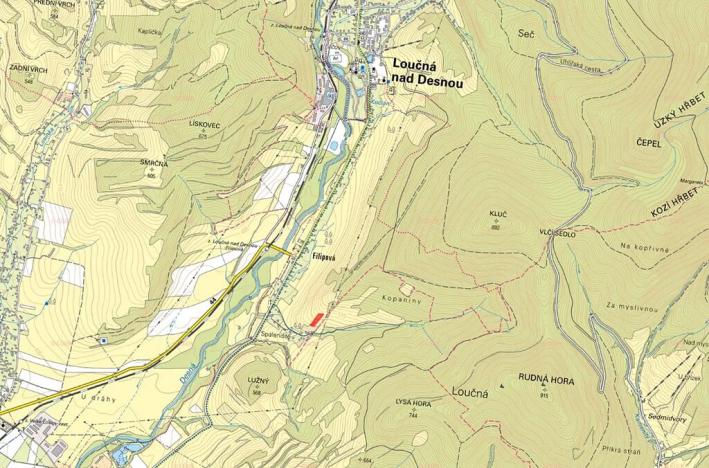 Prodej louky, Loučná nad Desnou, 2622 m2