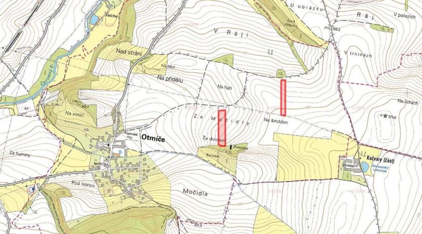 Prodej podílu pole, Otmíče, 7483 m2