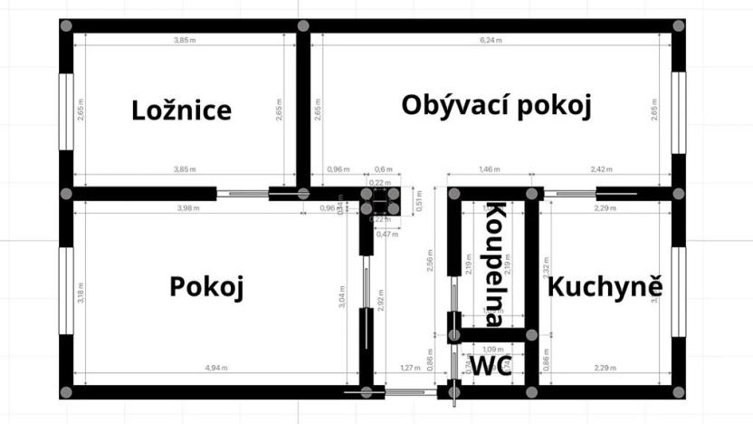 Prodej bytu 3+1, Starý Plzenec, Nerudova, 65 m2