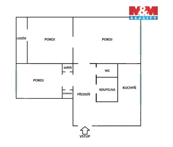 Prodej bytu 3+1, Havířov - Šumbark, Mládí, 68 m2