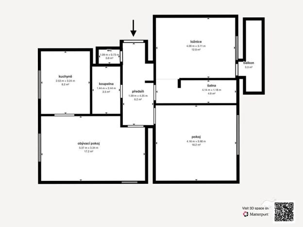 Pronájem bytu 3+kk, Plzeň, Malostranská, 82 m2