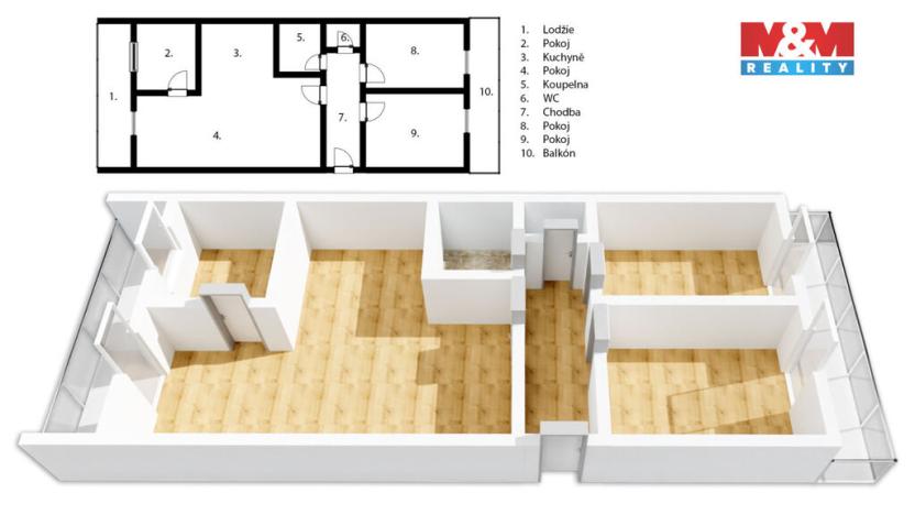 Prodej bytu 4+kk, Olomouc - Nové Sady, Rokycanova, 141 m2
