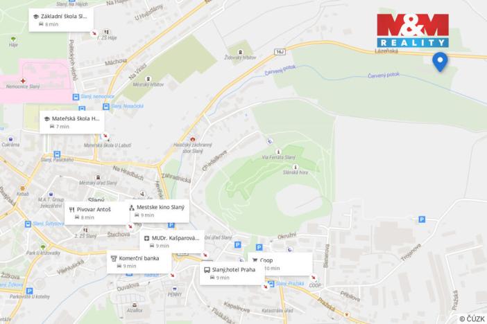 Pronájem bytu 1+kk, Slaný, Lázeňská, 35 m2