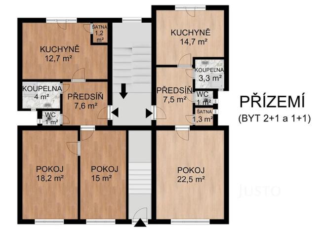 Prodej vícegeneračního domu, Písek, Harantova, 454 m2