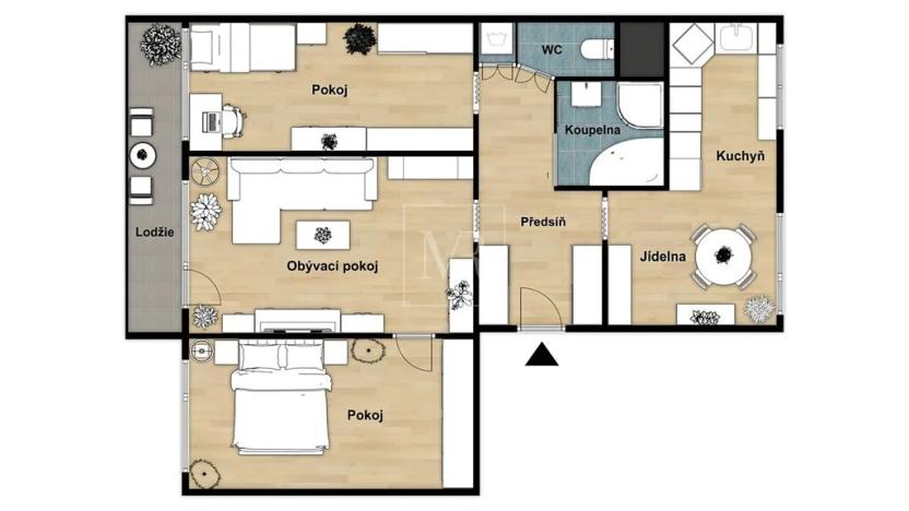 Prodej bytu 3+1, Praha - Kobylisy, Luhovská, 74 m2