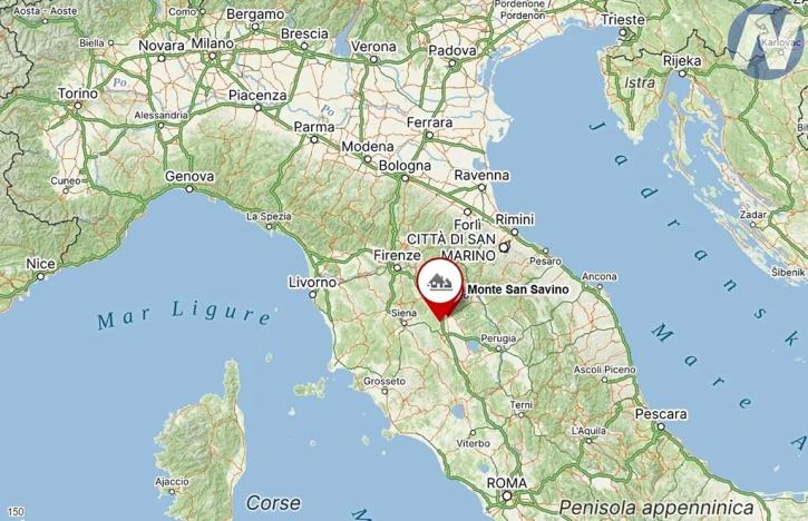 Prodej vily, Monte San Savino, Itálie, 250 m2